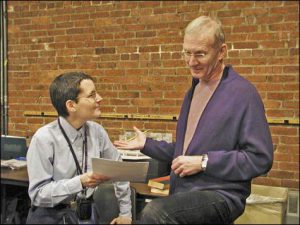 Buzz Cohen, left, with director Brian McEleney